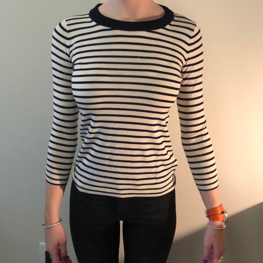 Black and white sweater